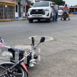 Conductor de camioneta mandó a volar a un motociclista en Juigalpa