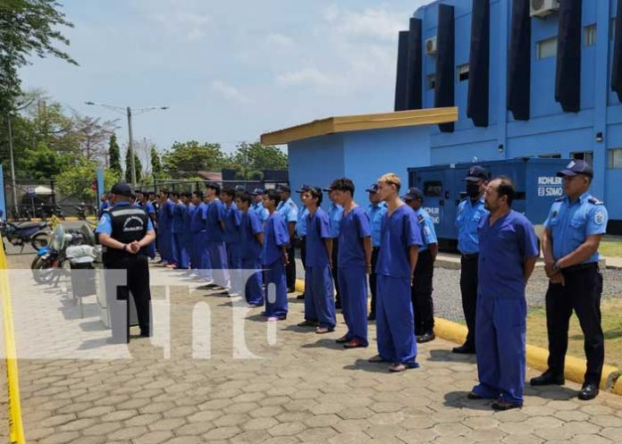 Policía Nacional de Nicaragua realizó la captura de varios sujetos