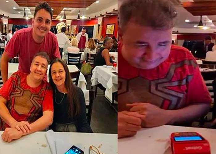 Hombre con autismo invita a su madre a cenar