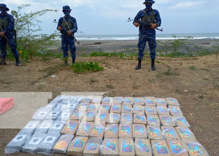 Foto: Fuerte incautación de cocaína en el Litoral Pacífico de Nicaragua / TN8