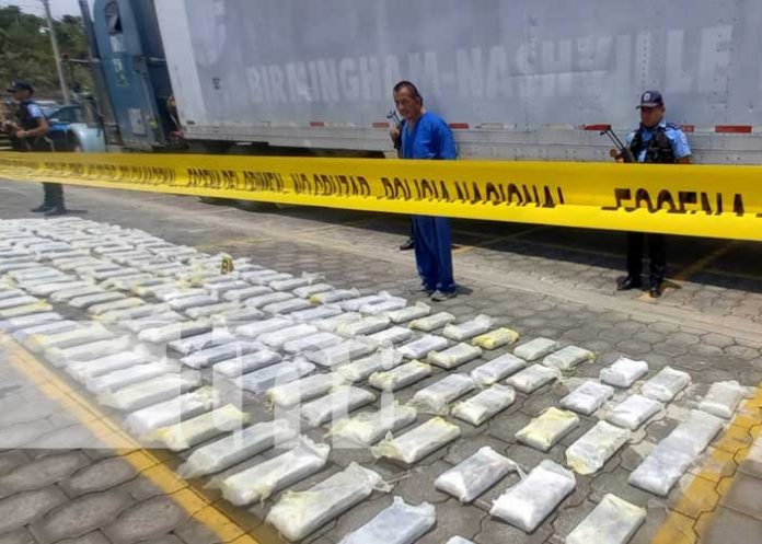 Foto: Incautación de cocaína en Peñas Blancas, al sur de Nicaragua / TN8