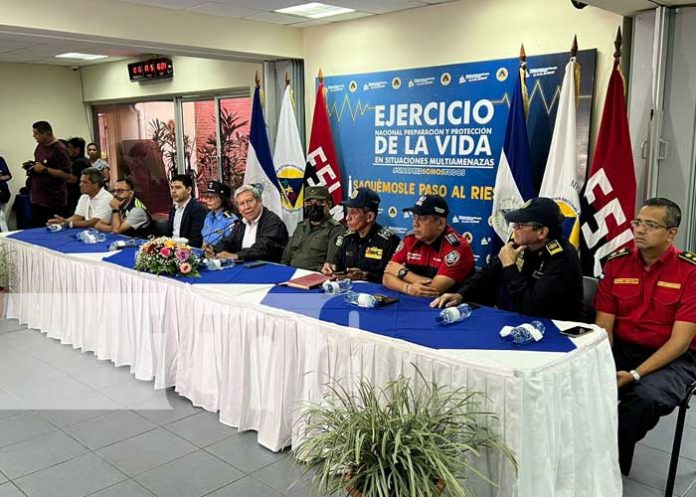 Foto: SINAPRED listo para 2do Ejercicio Multiamenazas 2023 en Nicaragua / TN8