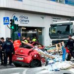 Viva de milagro una mujer tras caerle encima una tonelada de cemento en España