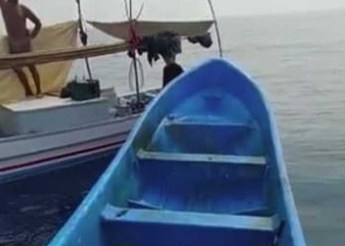 Foto: Lancha misteriosa de pescadores de Corinto desaparecidos / TN8