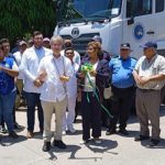 Embajador Nakamura entrega camión compactador de desechos en San Juan de Limay