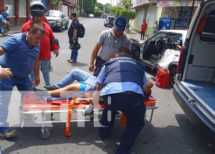 Foto: Fuerte accidente en el barrio Venezuela, Managua / TN8