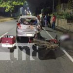 Foto: Repartidor de comidas muere al accidentarse en Carretera Masaya-Managua / TN8