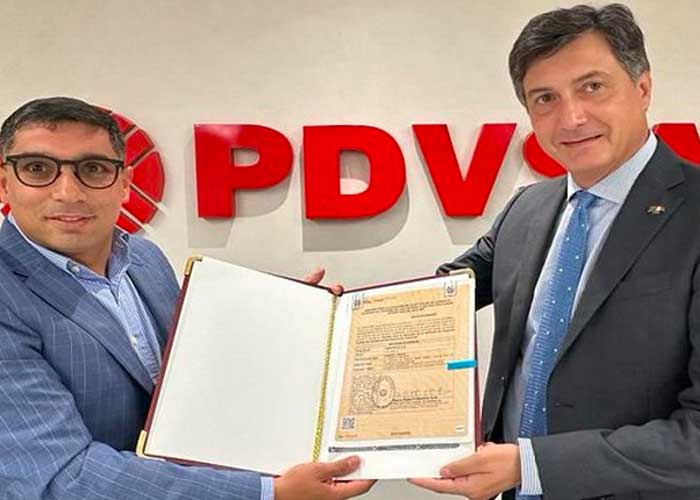 Venezuela firma acuerdo con ENI y Repsol para exportar gas natural