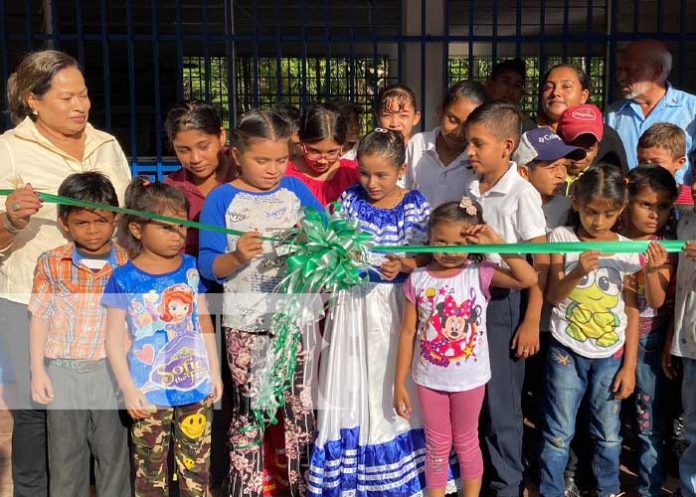 Foto: El Gobierno Municipal de Juigalpa mejora la escuela Olga Díaz Aguilar / TN8