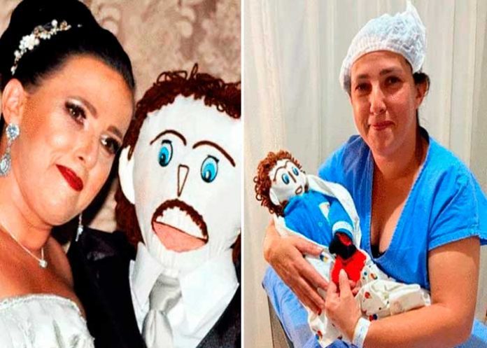 ¡De locura! Brasileña se casa con muñeco de trapo y asegura le fue infiel