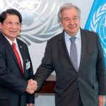 Secretario General de Naciones Unidas y el Canciller Denis Moncada sostienen reunión