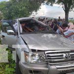Accidente deja dos lesionados en la Comunidad El Sombrero en Rosita
