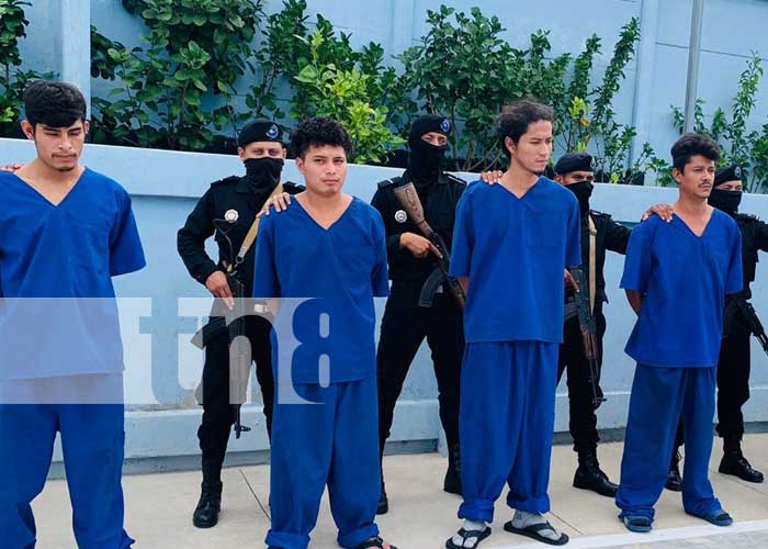 Policía de Nicaragua pone tras las rejas a sujetos en Masaya y Madriz