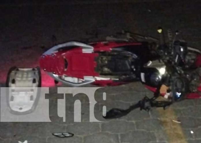 Foto: Dos lesionados tras accidente de tránsito en Murra, Nueva Segovia / TN8