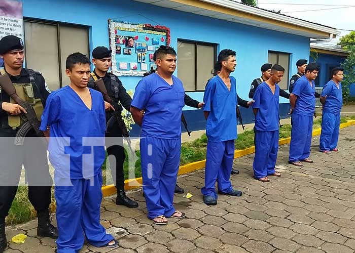 Policía de Nicaragua pone tras las rejas a sujetos en Masaya y Madriz