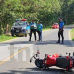 Dos personas lesionadas tras accidente vial en El Corozo, Jalapa