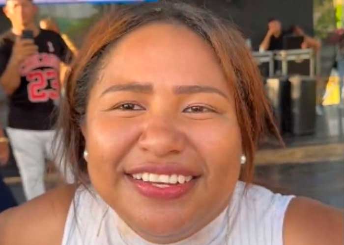 Video: Mujer sale hasta las chanclas en concurso de cerveza en Colombia 