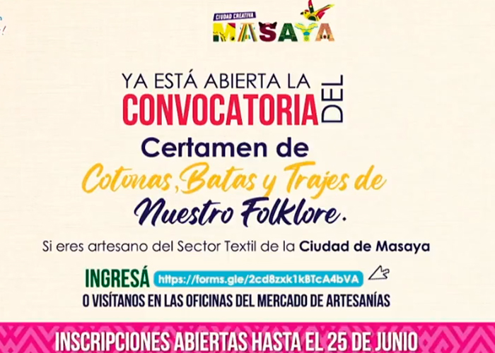 Así se desarrollará el festival y certamen de cotonas, batas y trajes de nuestro folklore nicaragüense