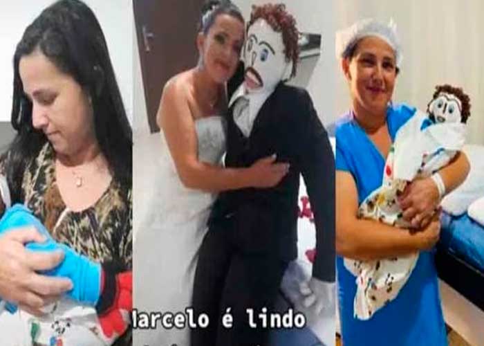¡De locura! Brasileña se casa con muñeco de trapo y asegura le fue infiel  