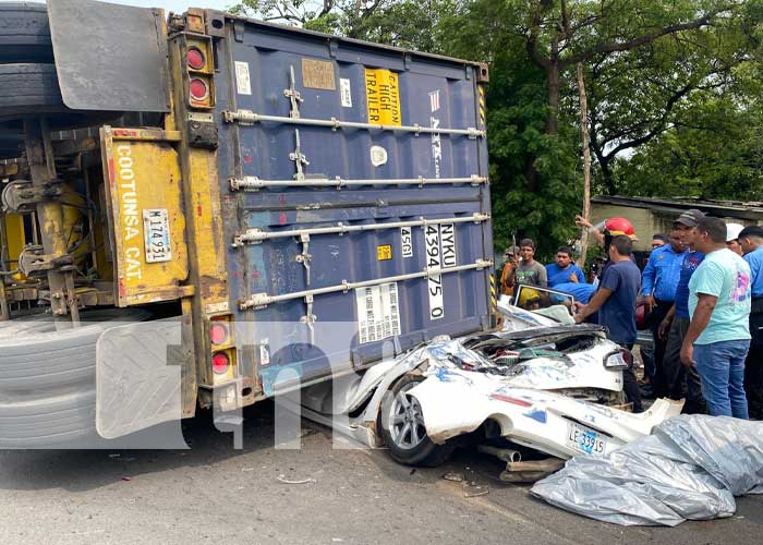 Foto: Mortal accidente de tránsito en Chinandega / TN8
