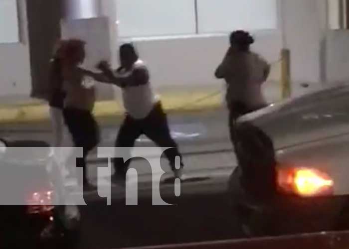 Foto: Trifulca y agresión a una mujer en Jinotepe / TN8