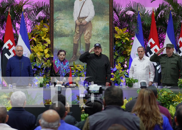 Foto: Presidente Daniel Ortega en acto por 37 años del fallo histórico contra EEUU en la CIJ / TN8