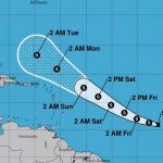 Se formó el Atlántico la depresión tropical 4 y podría convertirse en tormenta