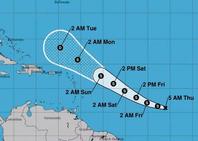 Se formó el Atlántico la depresión tropical 4 y podría convertirse en tormenta