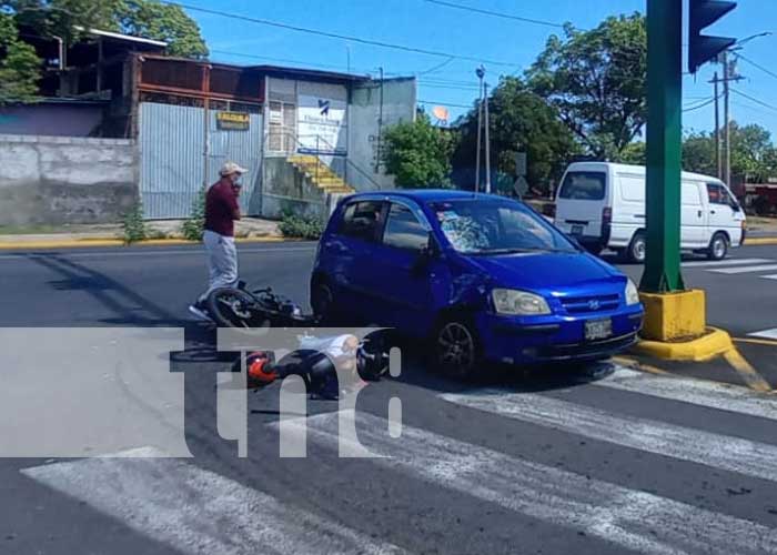 Foto: Accidente de tránsito en el sector de la Nicalit, Managua / TN8