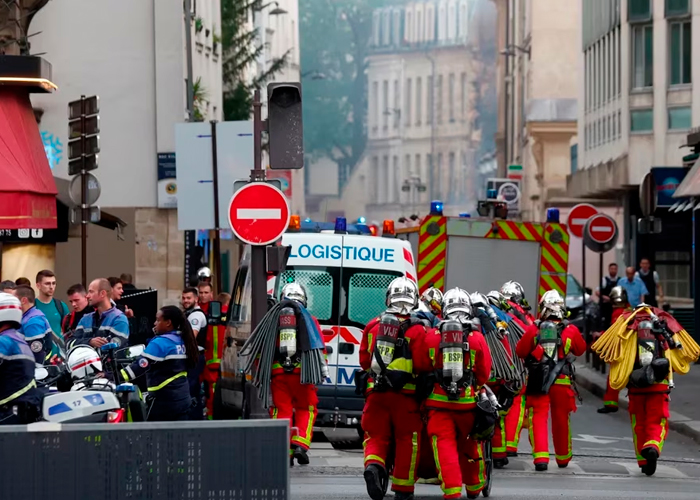 Explosión provoca incendio en una zona residencial de París dejando 16 heridos