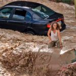 Fuertes lluvias provocan inundaciones en la ciudad española de Zaragoza