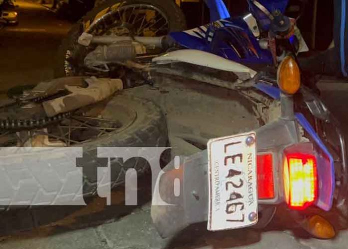 Foto: Motociclista herido tras perder control en Juigalpa, Chontales / Cortesía