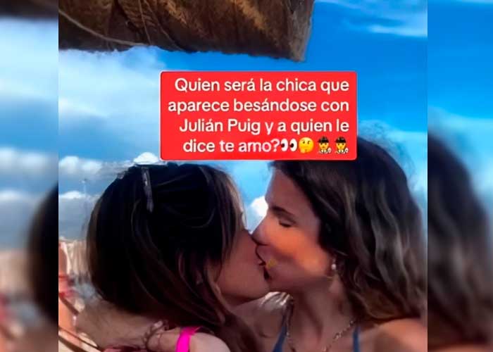 Arde en las redes foto de Clara Chía Martí, donde se besa con otra mujer