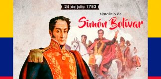 240 aniversario natalicio del libertador Simón Bolivar