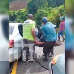 Trágico choque en Jinotega": Motociclista lucha por sobrevivir del accidente