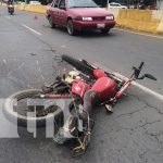 Foto: Motociclista herido en accidente vial en Rubenia / TN8
