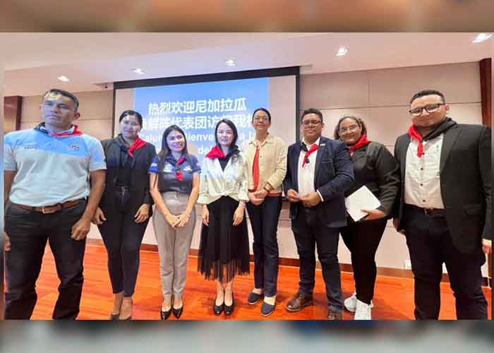 Delegación de Nicaragua visitó la Universidad de Ciencias Políticas de la Juventud de China