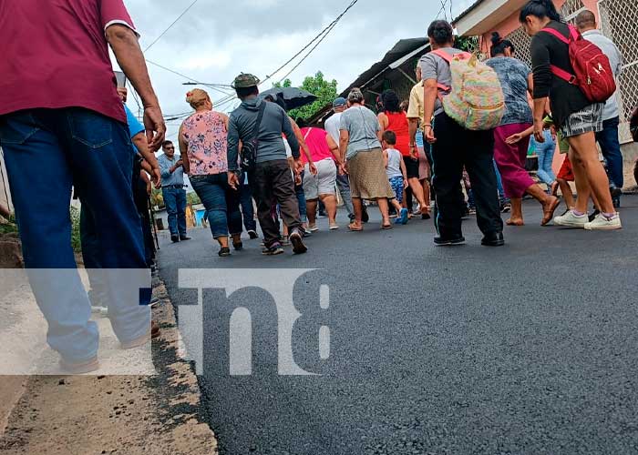 Programa de Calles para Pueblo llega al barrio Laureles Norte en Managua