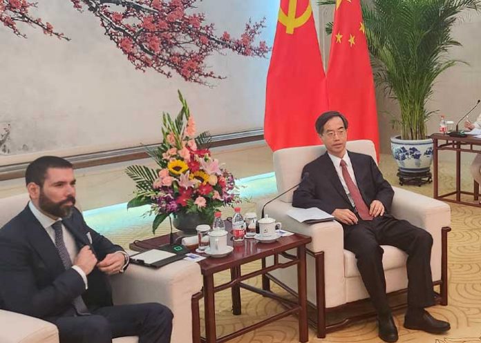 Nicaragua sostiene reunión con Viceministro del Partido Comunista de China