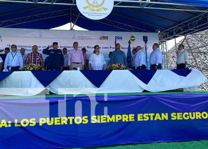 Foto: 5ta certificación de puertos seguros para Nicaragua / TN8