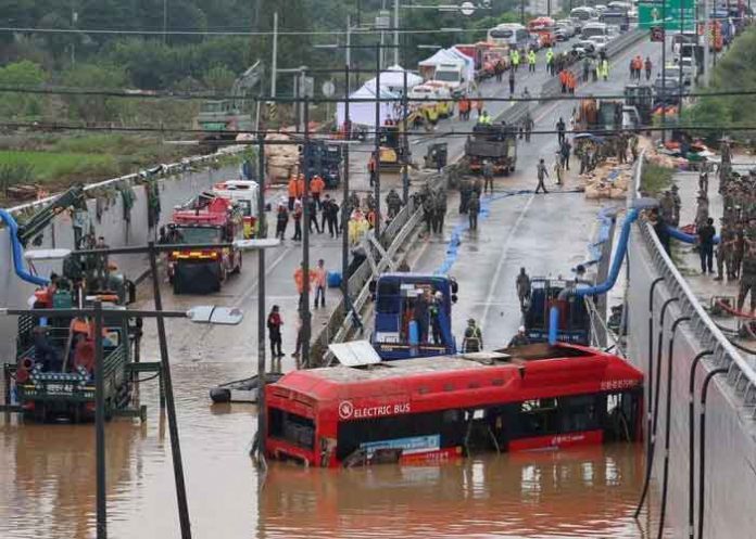 Foto: 37 muertos y 9 desaparecidos por lluvias en Corea del Sur / Cortesía