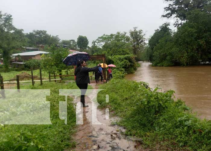 Desborde de río en Bluefields deja varias familias evacuadas