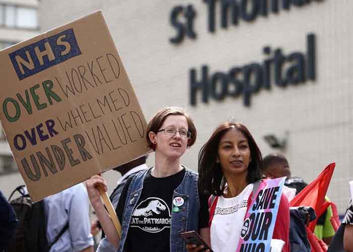 Nuevas huelgas en Reino Unido impactan hospitales y ferrocarriles