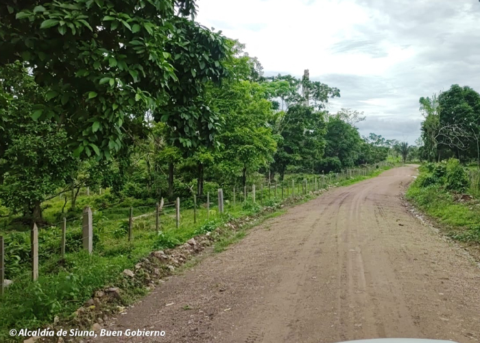 Carretera en Villa Nueva lleva felicidad a familias de Siuna