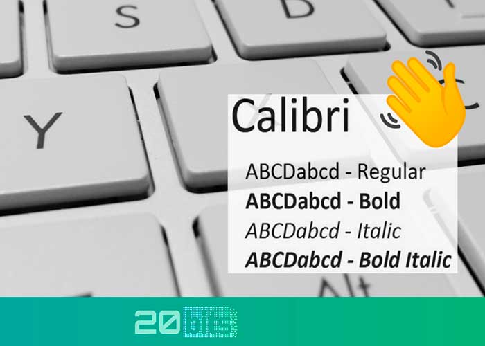 Foto: Calibri "pasa a la historia" por nuevo tipo de letra revelado por Microsoft; para brindar una fuente apta para pantallas en alta resolución/ Cortesía