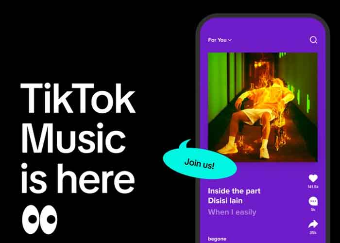 Foto: TikTok lanza su propio servicio de streaming de música / Cortesía 
