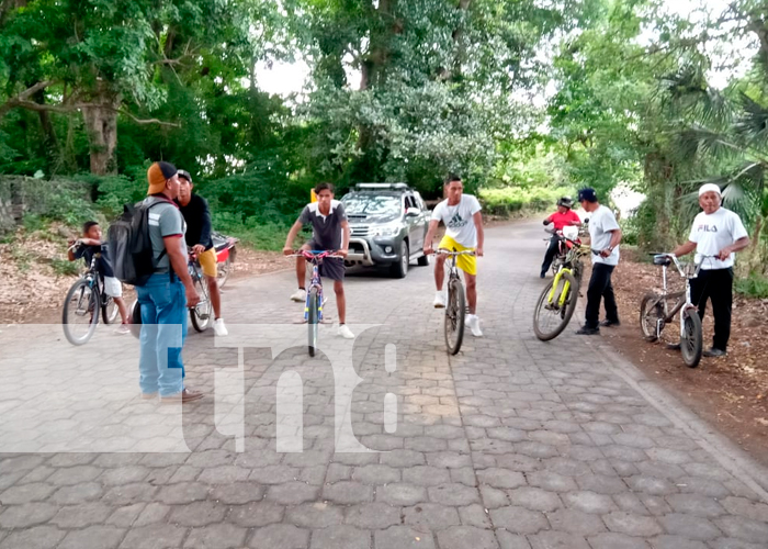 Realizan competencia ciclística en saludo al 45/19 en Ometepe 