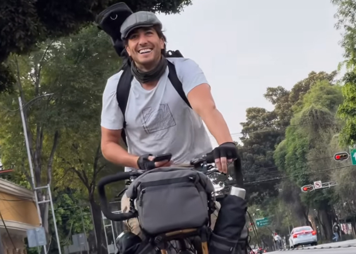 Foto: Fedefarrell, el 'bicivagabundo' argentino, conquista Nicaragua en bicicleta / Cortesía