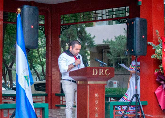 La Embajada de Nicaragua en China también conmemoró el 44/19