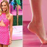 Margot Robbie asegura que la escena del pie arqueado de "Barbie" le costó ocho tomas